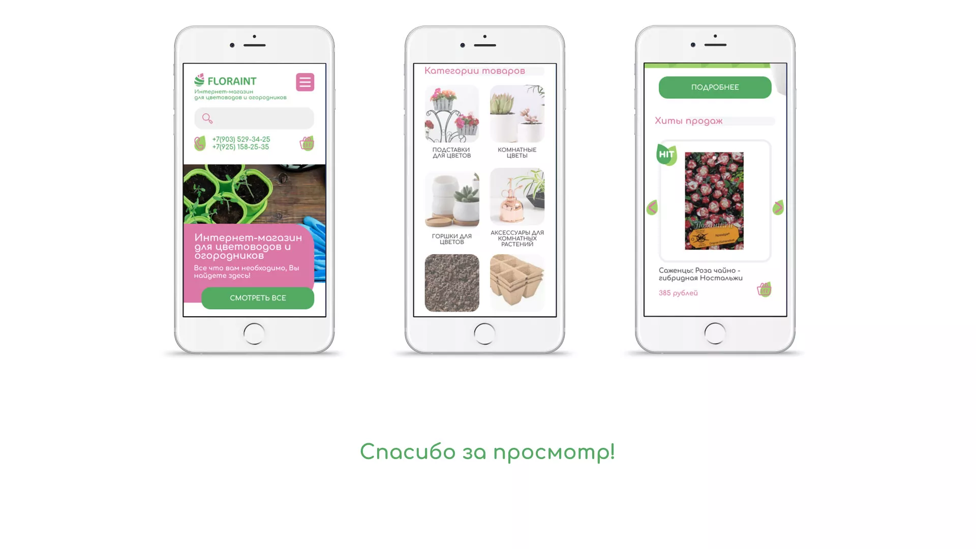 Создание логотипа и интернет-магазина «FLORAINT» в Любани